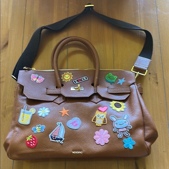 Mia Bag  with Colorful Patches made in Italy - Picture 1 of 5